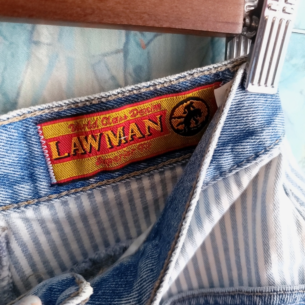 HP Vintage HighRise Denim Shorts LightWash Western - Picture 6 of 15